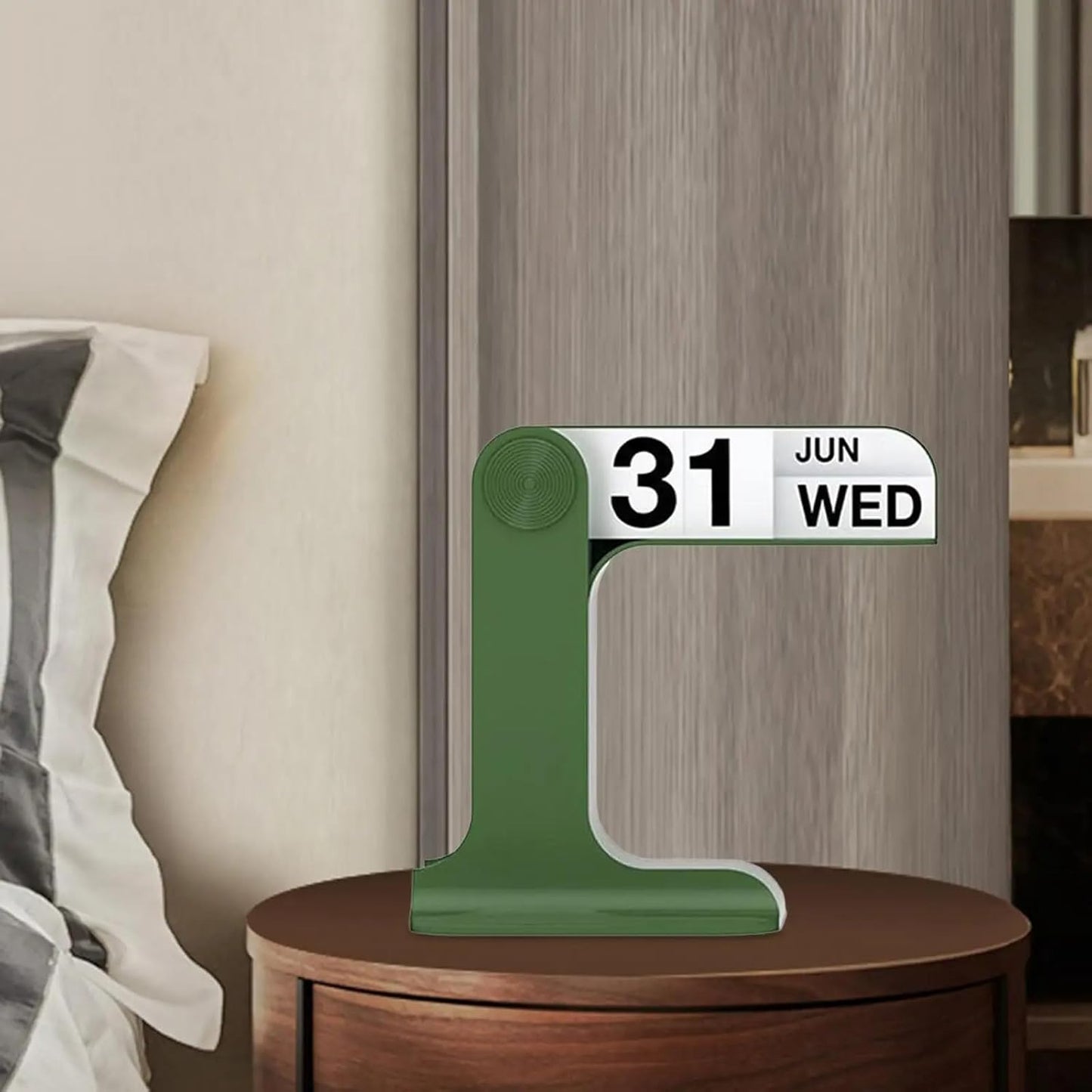 Flip Perpetual Calendar, Desk Calendar 2024-2025 For Daily Office Home Decor Desk Ornament Desk Accessories Home Office Decor Monthly Weekly Daily Desktop Perpetual Calendar (Green)