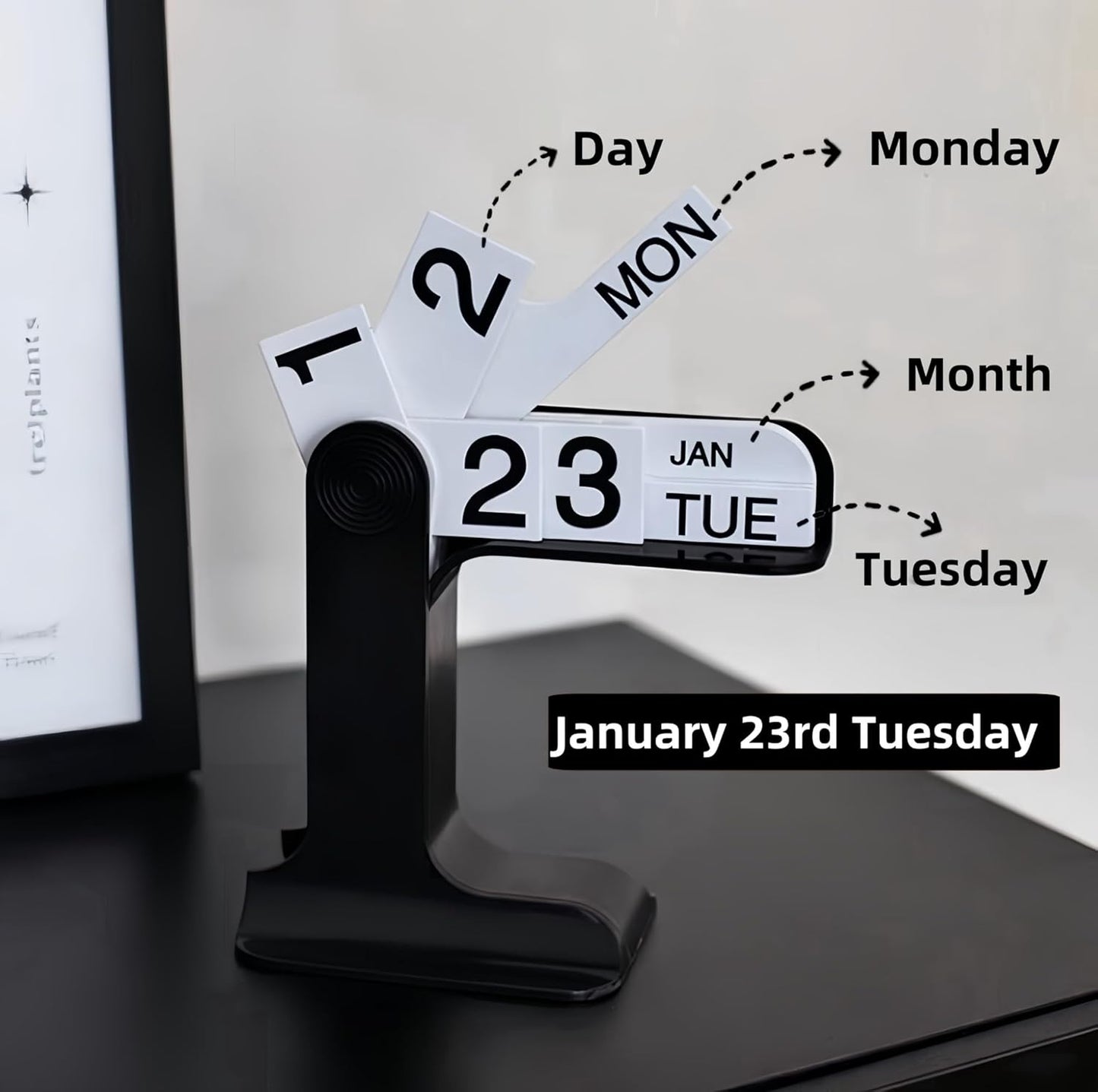 Flip Perpetual Calendar, Desk Calendar 2024-2025 For Daily Office Home Decor Desk Ornament Desk Accessories Home Office Decor Monthly Weekly Daily Desktop Perpetual Calendar (Green)