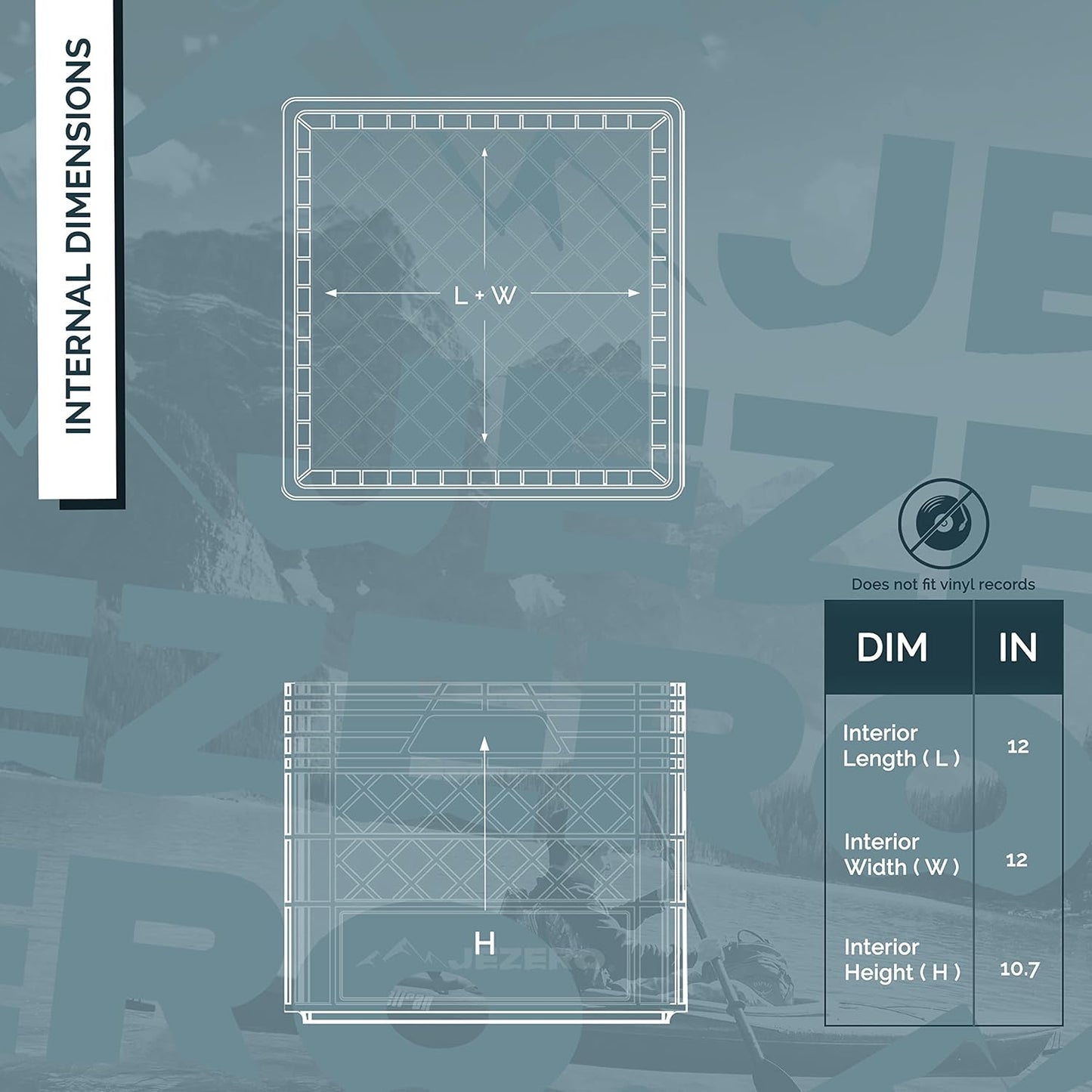 Jezero MC-16-S2 Multi-Purpose Milk Crate