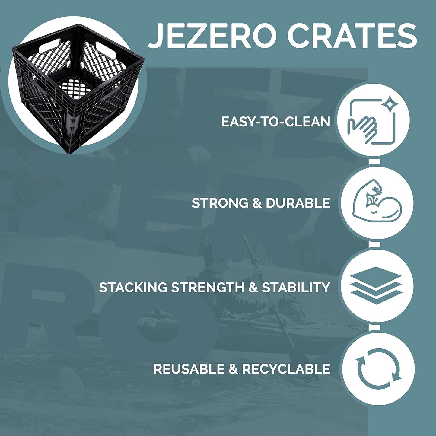Jezero MC-16-S2 Multi-Purpose Milk Crate