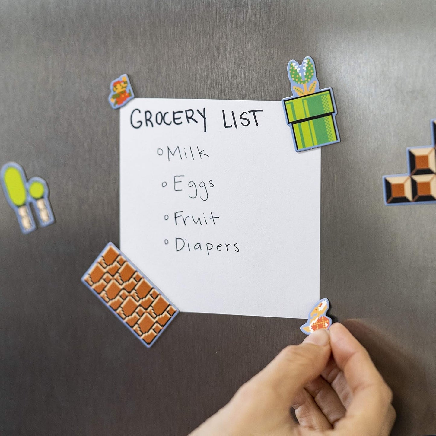 Paladone Super Mario Bros. Fridge Magnets - Features 80 Magnetic Characters and Icons