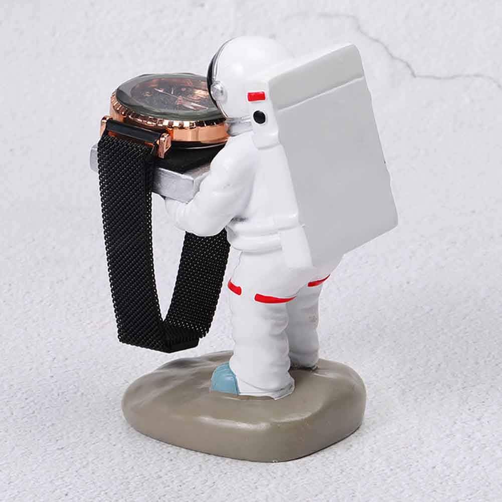 Just E Joy Watch Display Stand Old Housekeeper/Astronaut Resin Figurine Model Watch Holder Decoration Storage Rack for Jewelry Watch Bracelet Necklace Home Office Store