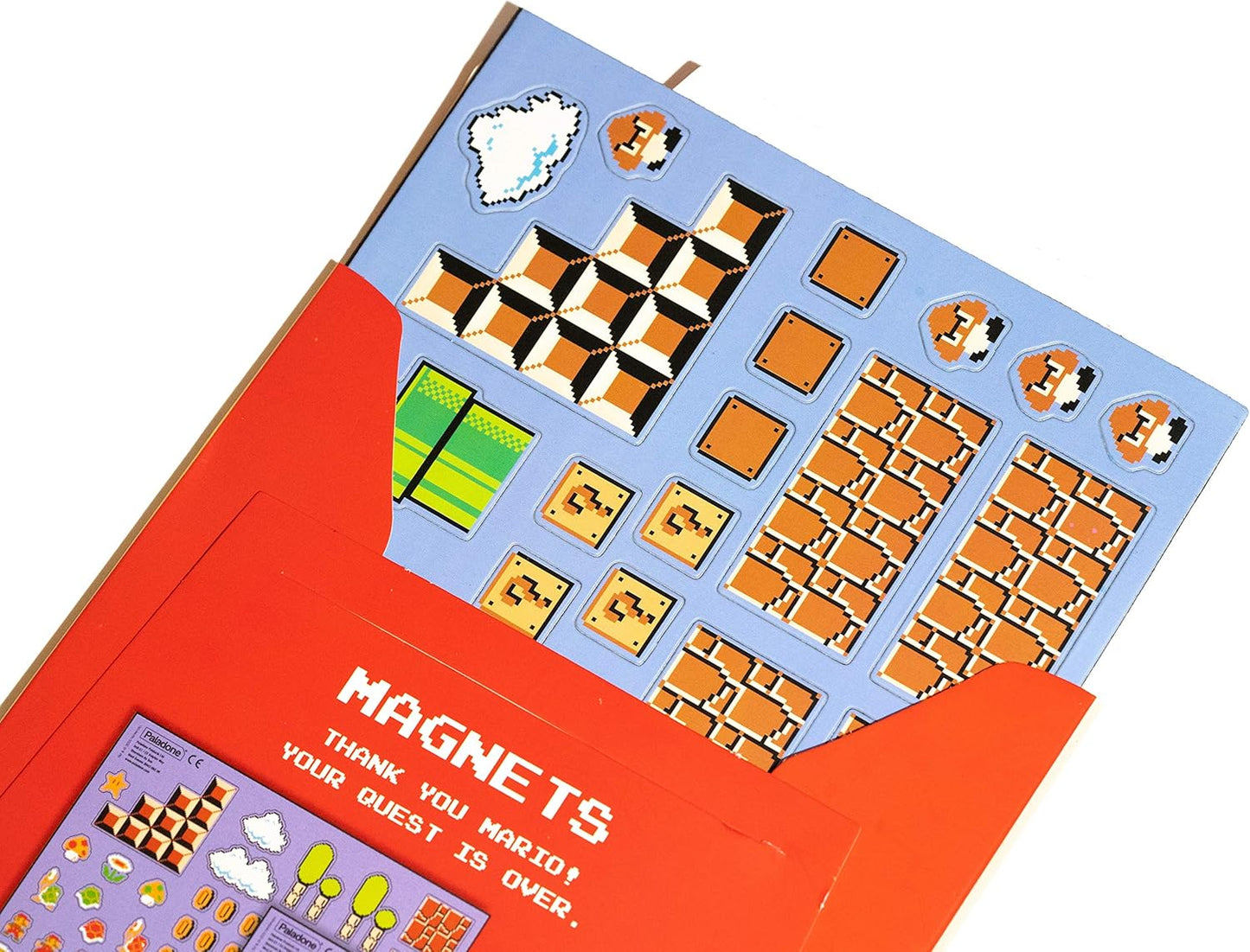 Paladone Super Mario Bros. Fridge Magnets - Features 80 Magnetic Characters and Icons