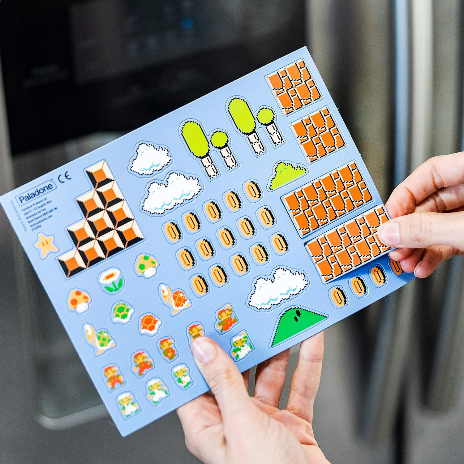 Paladone Super Mario Bros. Fridge Magnets - Features 80 Magnetic Characters and Icons